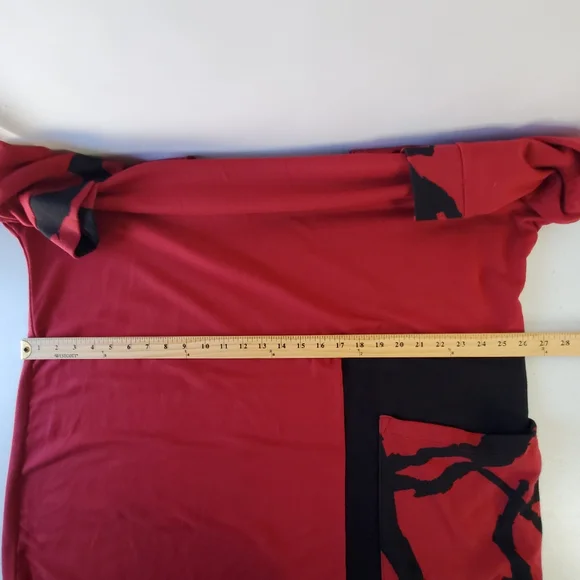 Chalet et Ceci Modal Blend Tarian Dress 2X Side Pocket Lagenlook French Terry - Picture 6 of 11